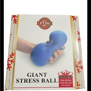 Giant Stress Ball Squeeze and Soothe Anxiety Away Blue color, The Original